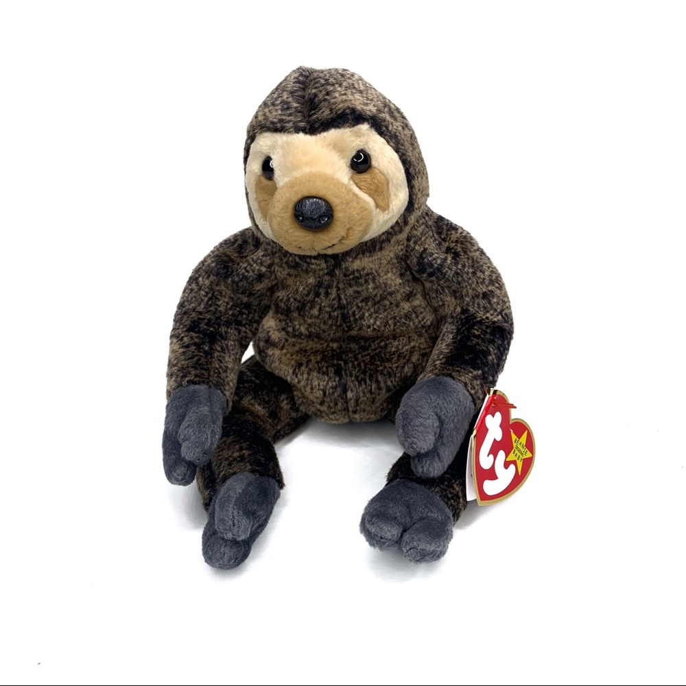 Retired Ty Beanie Baby Slowpoke the Sloth with Tags - 1999 Vintage Collectible